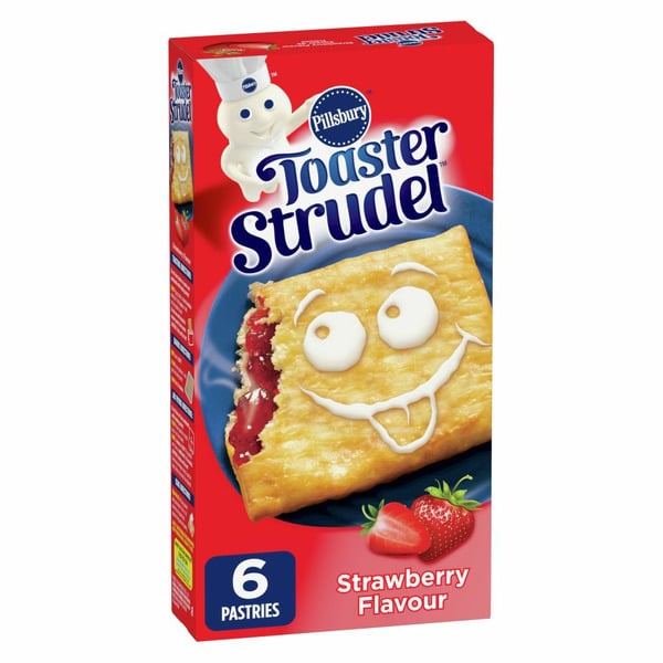 Breakfast Bars & Pastries Pillsbury Toaster Strudel Toaster Strudel Pastries, Strawberry, Breakfast Snacks hero