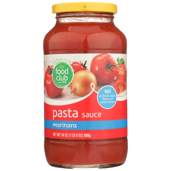 Pasta Sauce Food Club Marinara Pasta Sauce hero