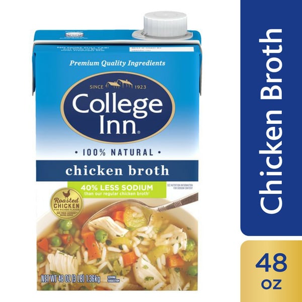 Soup, Broth & Bouillon College Inn 40% Less Sodium Chicken Broth hero