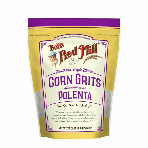 Cereal Bob's Red Mill White Corn Grits, Polenta hero