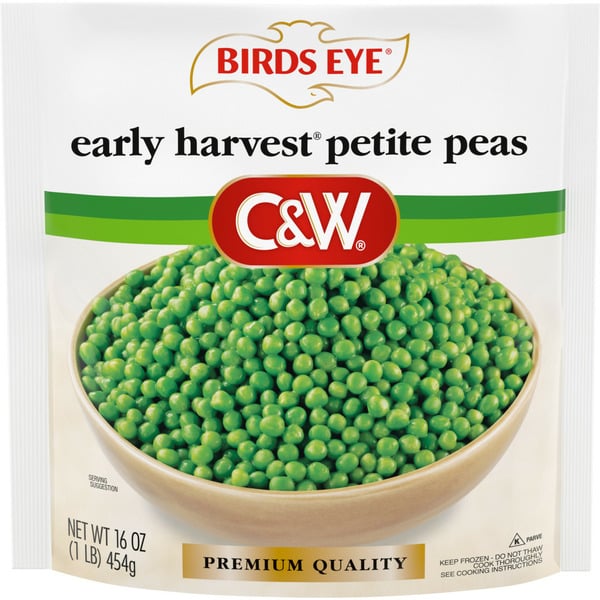 Frozen Produce Birds Eye C&W Early Harvest Petite Peas, Frozen Vegetable hero