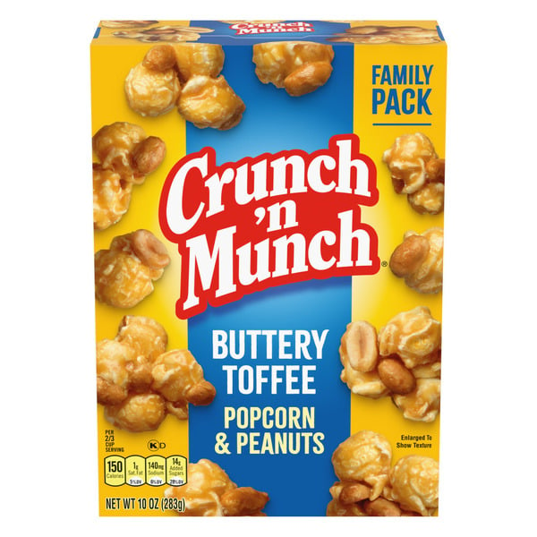 Popcorn & Jerky Crunch ‘n Munch Buttery Toffee Popcorn with Peanuts hero