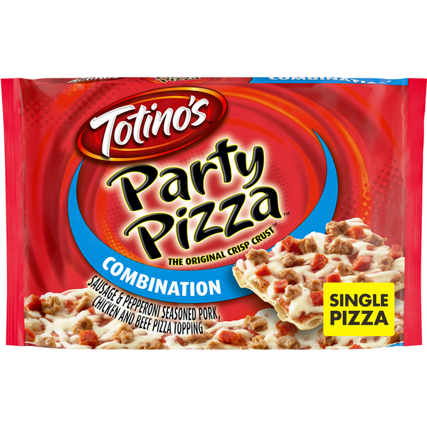 Frozen Pizza Totino's Party Pizza Combination Thin Crust Frozen Pizza hero