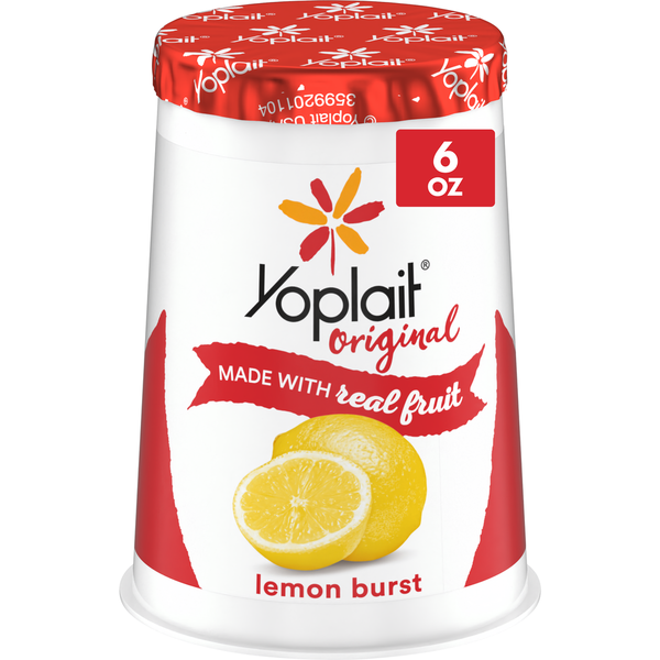 Yogurt Yoplait Original Low Fat Lemon Burst Yogurt Cup hero