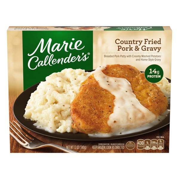 Frozen Meat & Seafood Marie Callender's Country Fried Pork Chop & Gravy Frozen Meal hero