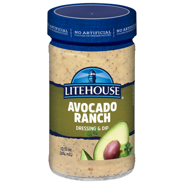 Salad Dressing & Toppings Litehouse Dressing & Dip. Avocado Ranch hero