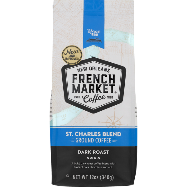 Coffee French Market St Charles Blend Dark Roast Ground Coffee hero