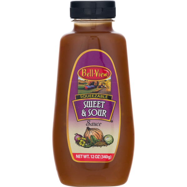 Condiments Bell-View Sauce, Sweet & Sour, Squeezable hero