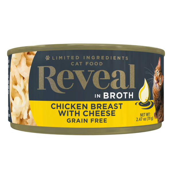 Reveal Natural Wet Cat Food, Chicken Breast & Cheese hero