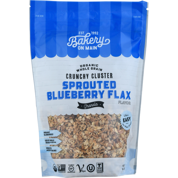 More International Foods Bakery On Main Granola, Organic, Whole Grain, Sprouted Blueberry Flax, Crunchy Cluster hero