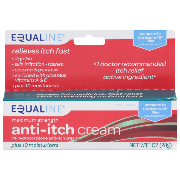 First Aid Equaline Anti-Itch Cream, Maximum Strength hero