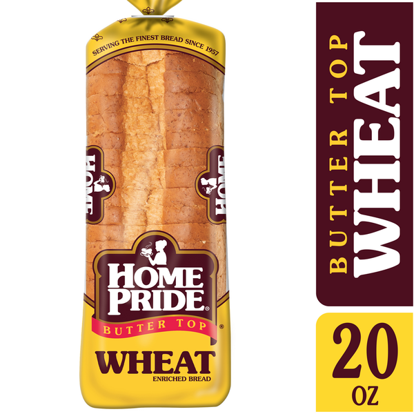 Bread Home Pride Bread, Enriched, Wheat, Butter Top hero