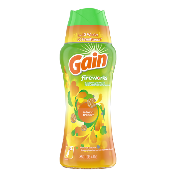 Gain Fireworks In-Wash Scent Booster, Island Fresh hero