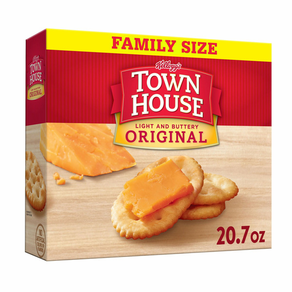 Crackers Town House Oven Baked Crackers, Lunch Snacks, Snack Crackers, Original hero