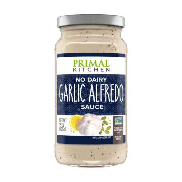 Pasta Sauce Primal Kitchen No Dairy Garlic Alfredo Sauce hero