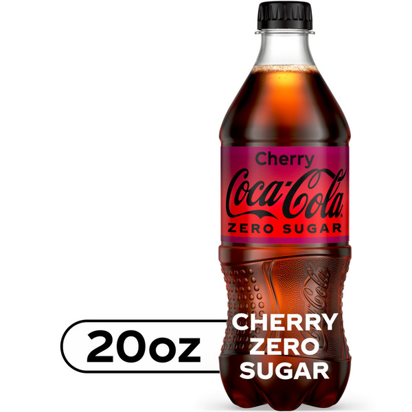 Soft Drinks Coca Cola Zero Sugar Cherry Diet Soda Soft Drink hero