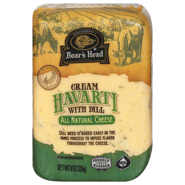 Specialty Cheeses Boar's Head Cream Havarti Cheese with Dill hero