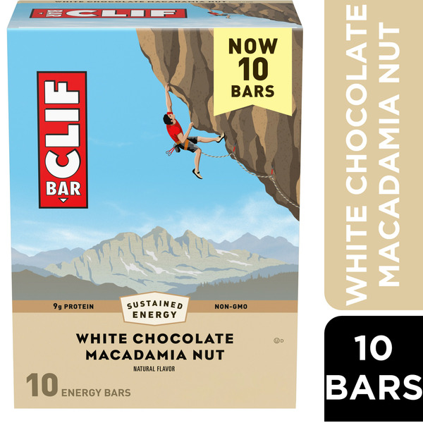 Energy & Granola Bars CLIF BAR White Chocolate Macadamia Nut Flavor Energy Bars hero