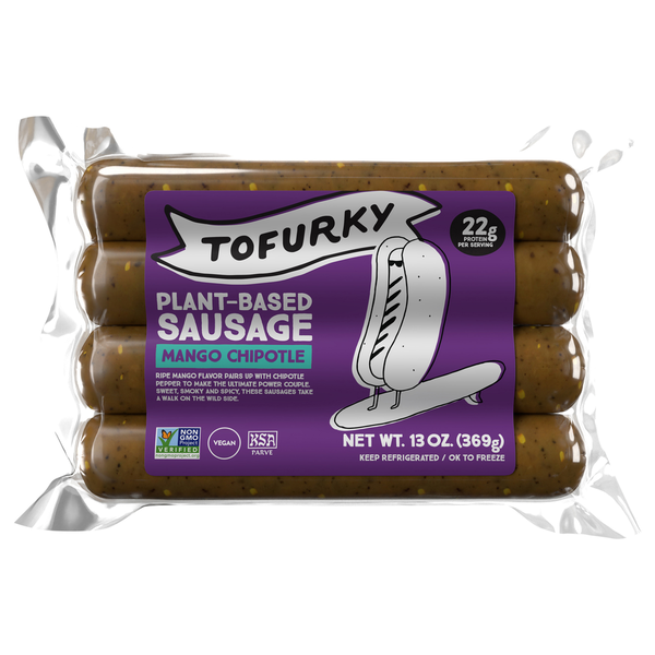 Tofurky Sausage, Mango Chipotle, Plant-Based hero