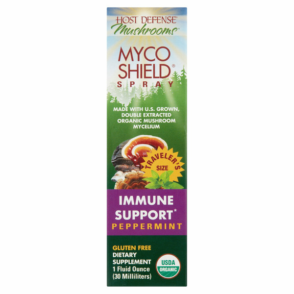 Vitamins & Supplements Host Defense Peppermint Myco Shield Spray Dietary Supplement hero