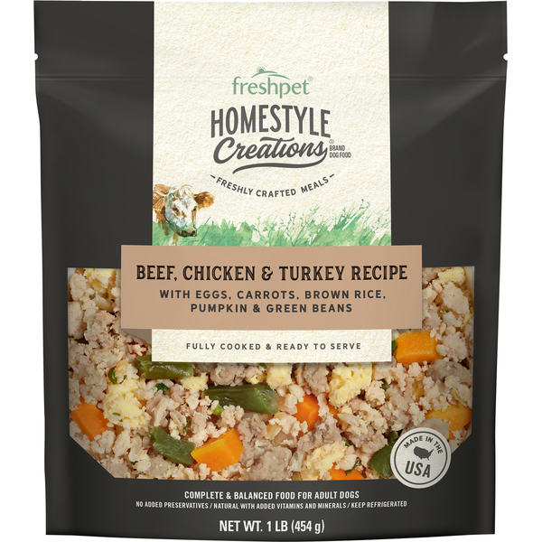 Dog Food & Care Freshpet Dog Food, Beef, Chicken & Turkey Recipe hero