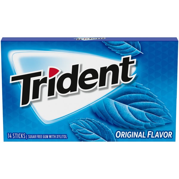 Back to School Trident Original Sugar Free Gum, 14 Pieces hero