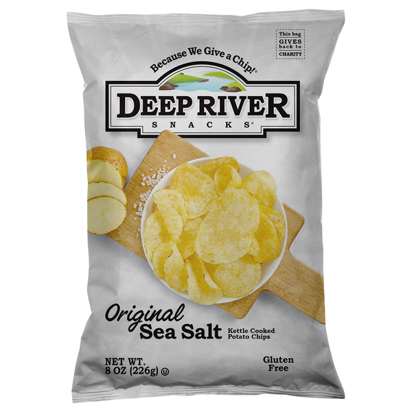 Chips & Pretzels Deep River Snacks Potato Chips, Original Sea Salt hero