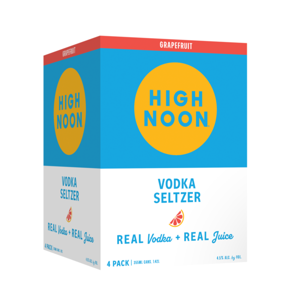 Pre-Mixed Cocktails High Noon Grapefruit Vodka Hard Seltzer hero