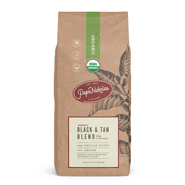 Coffee PapaNicholas Coffee Organic Black and Tan, Medium Roast Ground Coffee hero