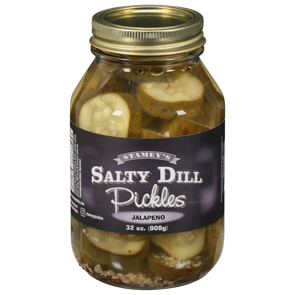 Pickled Goods & Olives Stamey's Pickles, Jalapeno, Salty Dill hero