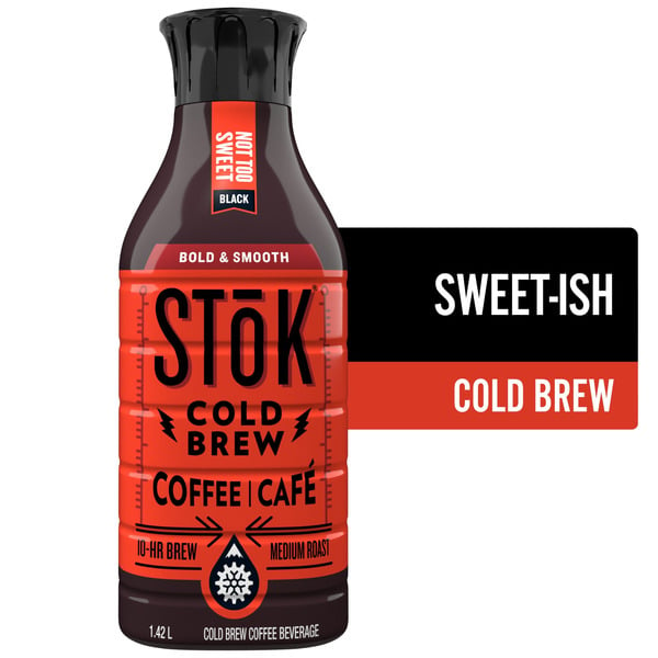 Coffee STōK Cold Brew Coffee, Blackightly Sweetened hero