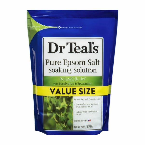 Beauty Dr Teal’s Pure Epsom Salt, Relax & Relief, Eucalyptus and Spearmint hero