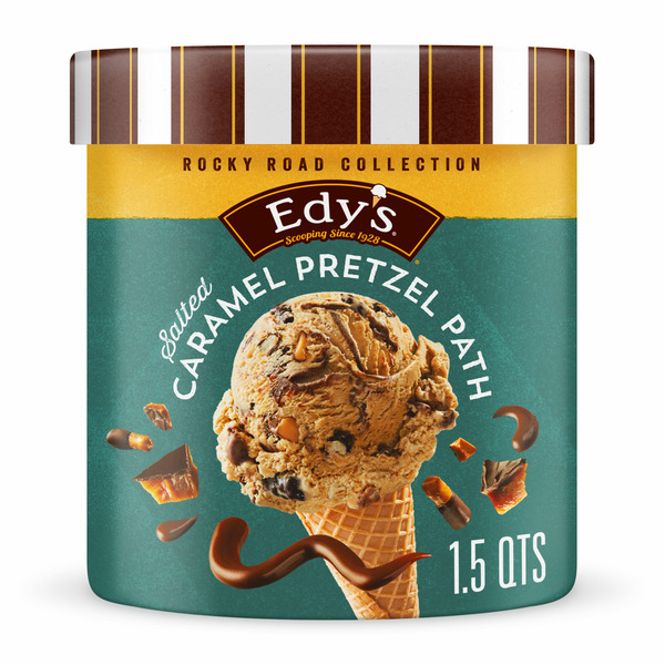 Ice Cream & Ice EDY'S Rocky Road Collection Salted Caramel Pretzel Path Ice Cream hero