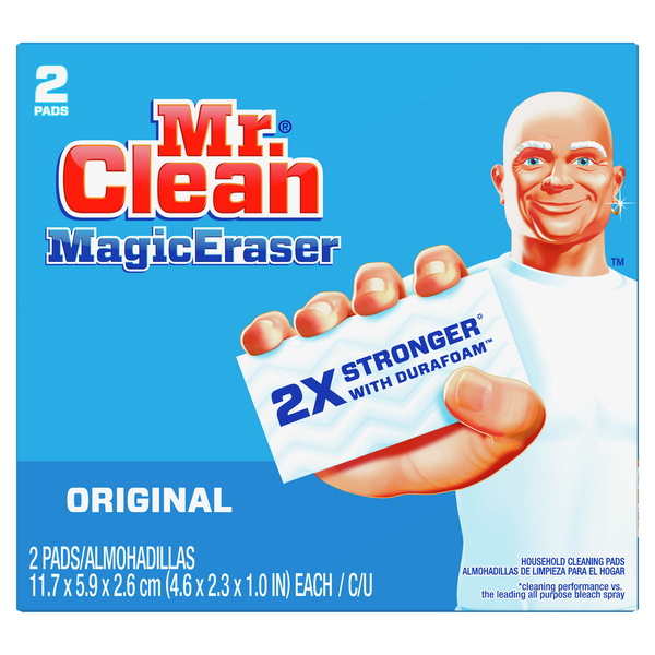 Cleaning Products Mr. Clean Magic Eraser Original, Cleaning Pads with Durafoam hero