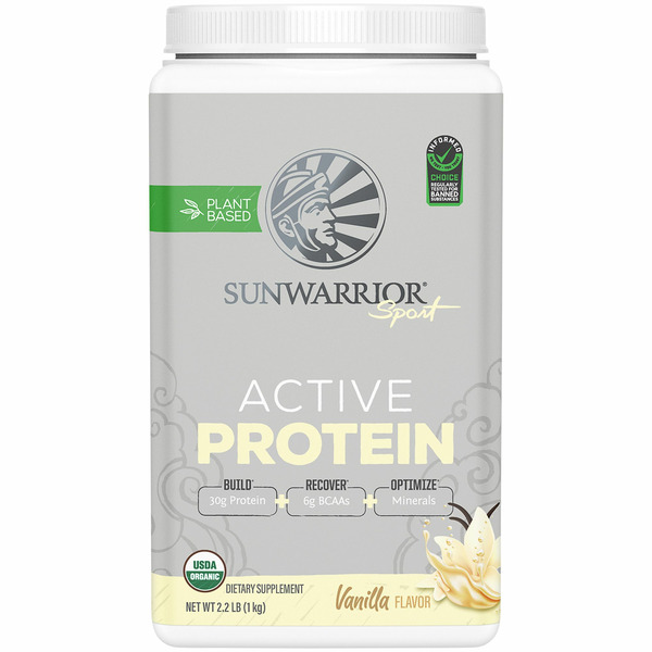 Sunwarrior Active Protein, Organic, Vanilla Flavor hero