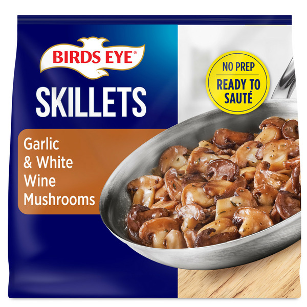 Frozen Meals Birds Eye Skillets Garlic and White Wine Mushrooms, Frozen Vegetable hero