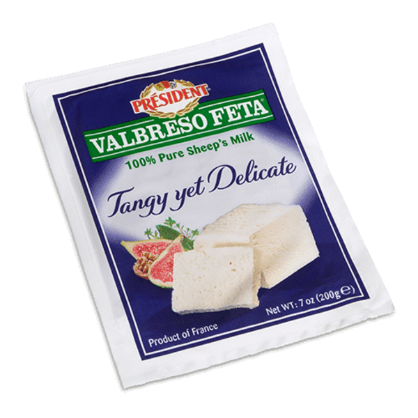 Packaged Cheese Valbreso President Feta Chunk hero