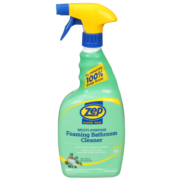 Cleaning Products Zep Foaming Bathroom Cleaner, Multi-Purpose, Sea Salt & Eucalyptus hero