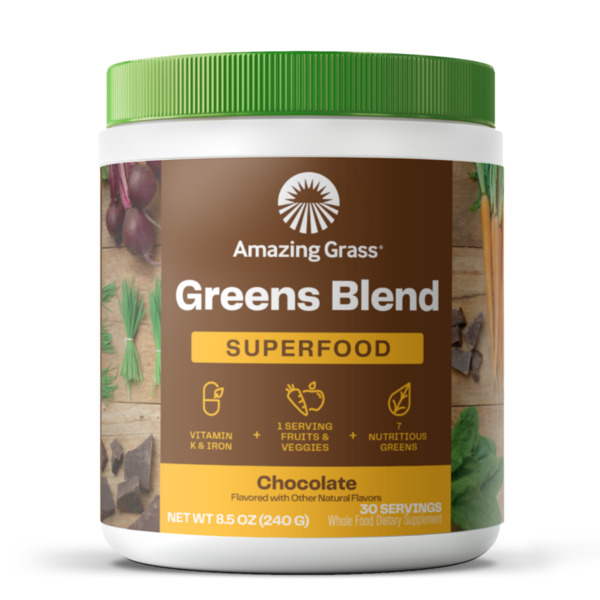 Cleanses & Detoxes Amazing Grass Greens Blend, Chocolate, 30 Serving hero