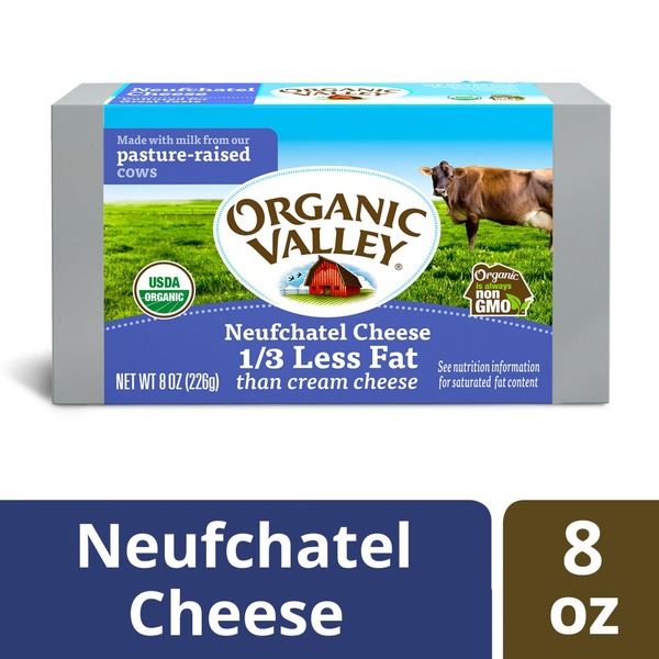 Packaged Cheese Organic Valley Organic Neufchatel Cheese Bar hero