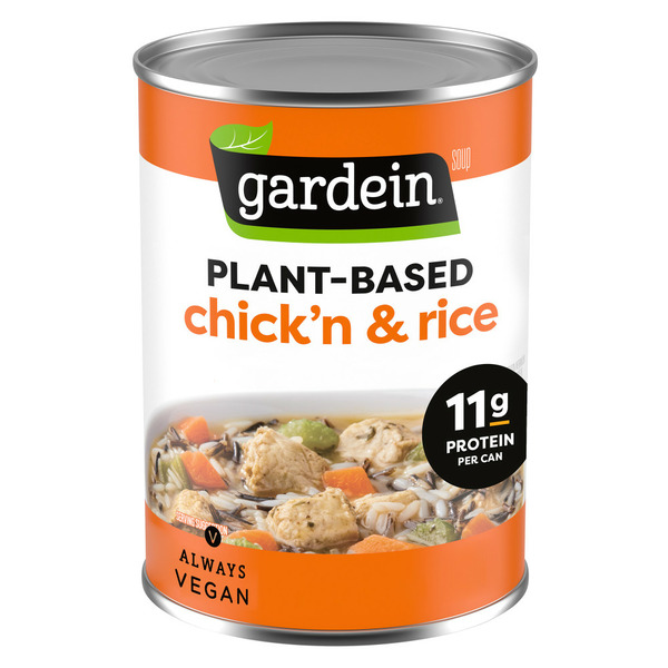 Frozen Vegan & Vegetarian Gardein Vegan Plant-Based Chick'n & Rice Soup hero