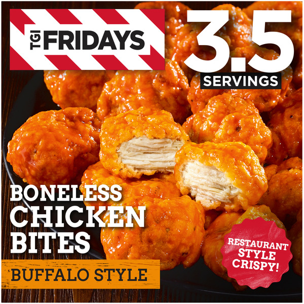 Frozen Appetizers & Sides TGI Fridays Buffalo Style Boneless Chicken Bites Frozen Snacks hero