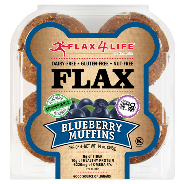 Donuts, Muffins & Bagels Flax4Life Blueberry Muffins hero