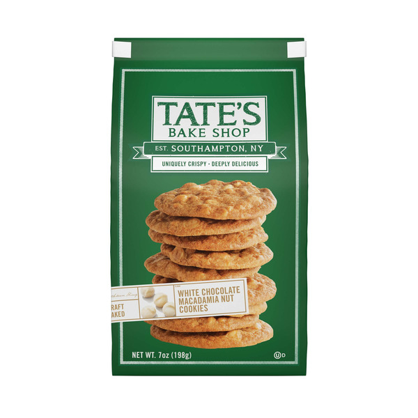 Cookies & Cakes Tate's Bake Shop White Chocolate Macadamia Nut Cookies hero