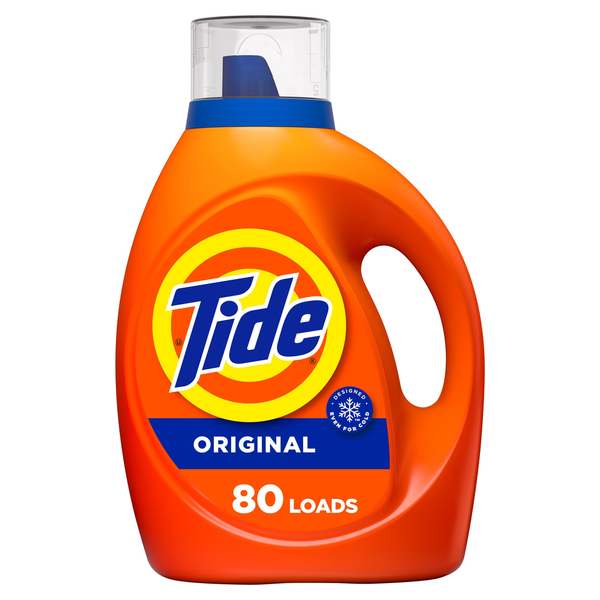 Laundry Tide Liquid Laundry Detergent, Original, 105 fl oz, 80 Loads hero