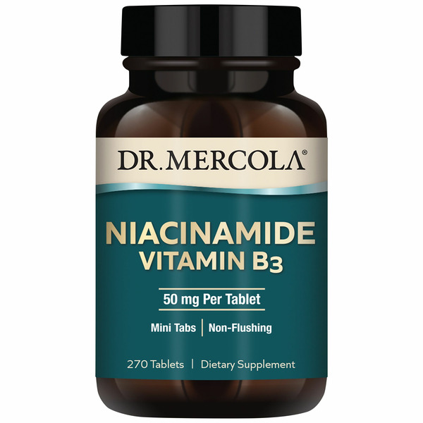 Vitamin B Dr. Mercola Niacinamide Vitamin B3 Tablets hero