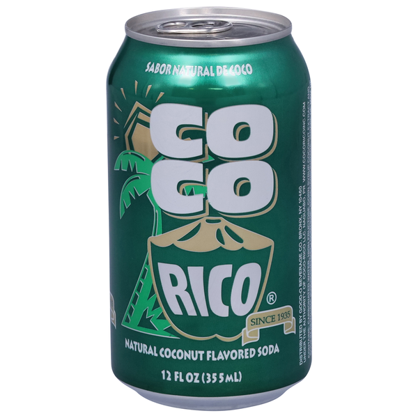 Coco Rico Soda, Natural Coconut Flavored hero