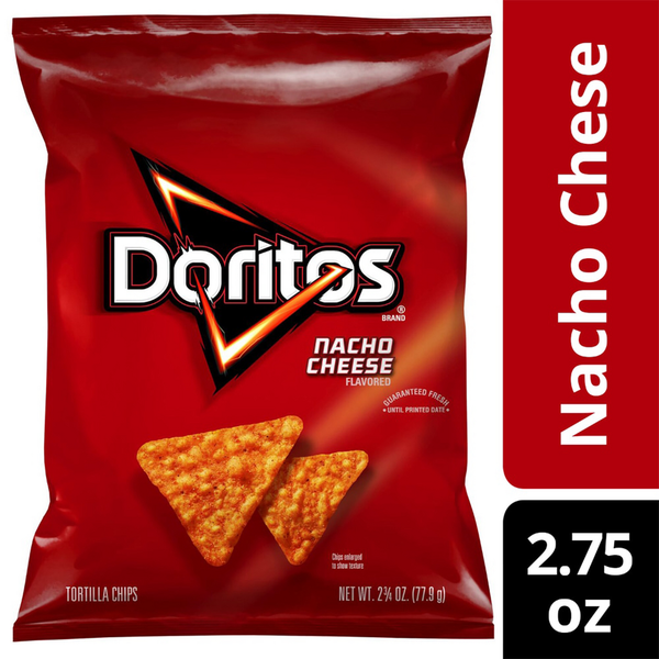 Chips & Pretzels Doritos Flavored Tortilla Chips, Nacho Cheese hero