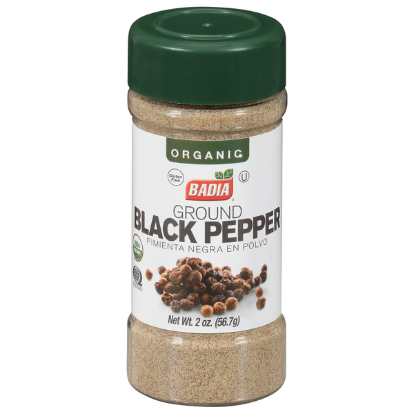 Mexican/Hispanic/Latino Foods Badia Spices Black Pepper, Organic, Ground hero