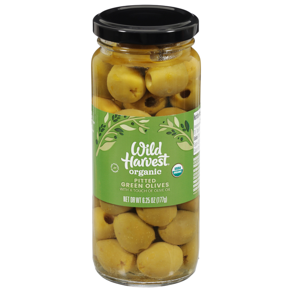 Pickled Goods & Olives Wild Harvest Green Olives, Pitted hero